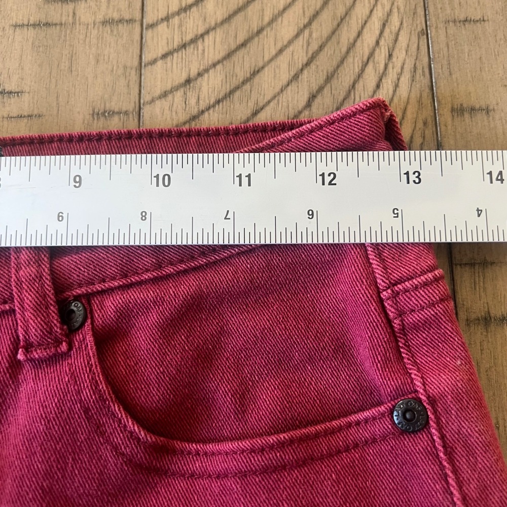 LAZY OAF x Daria I HATE EVERYBODY‎ Magenta Jeans Size 26 Cropped Raw Hem - Picture 5 of 9